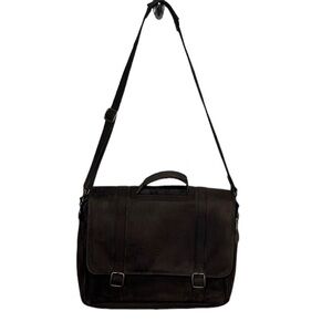 Frye Dark Brown Leather Briefcase Laptop Messenger Bag MARKS